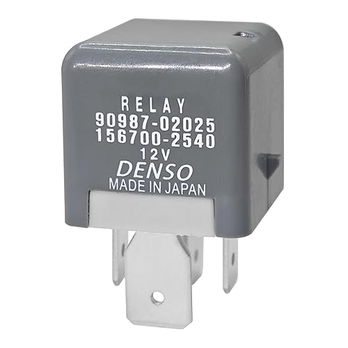 Relé 90987-02025, relé de potencia automotriz de 4 pines 12 V 80 A, compatible con vehículos Toyota, Lexus