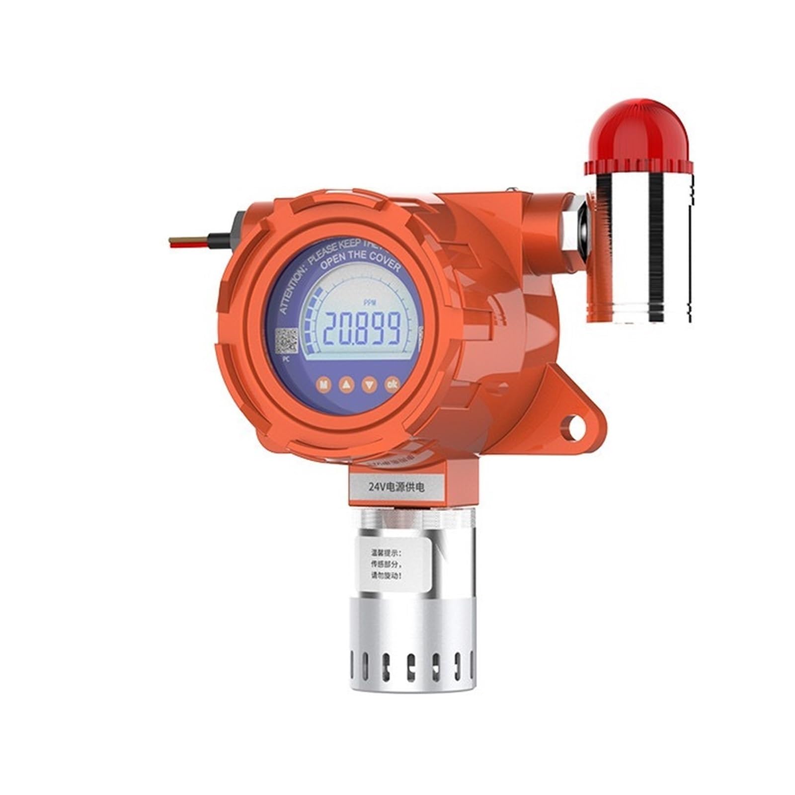 MIC100 Fixed Gas Detector with Audible and Visual Alarm for Continuous Monitoring(0-10000ppm)