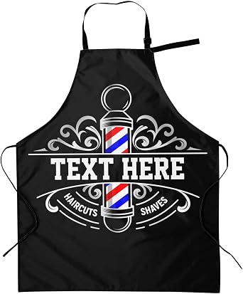 Custom Barber Apron Hair Stylist Apron for Women Men Personalized Text Logo Hair Cutting Apron Customized Salon Bib Aprons