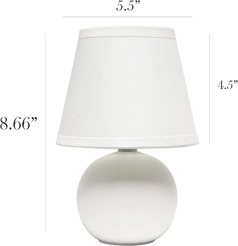 Miniatura 7 de Simple Designs - Mini lámpara de mesa de globo de cerámica Home Simple Designs