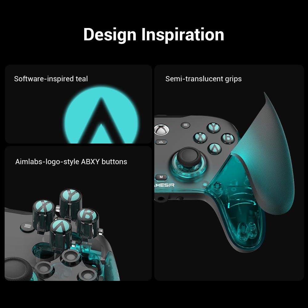 GameSir G7 Pro Controller 1000Hz con Stazione Ricarica per Xbox Series X|S, Xbox One, PC 10/11 & Android - Joystick TMR, Grilletti Regolabili & 4 Tasti Programmabili - Aimlabs Edition