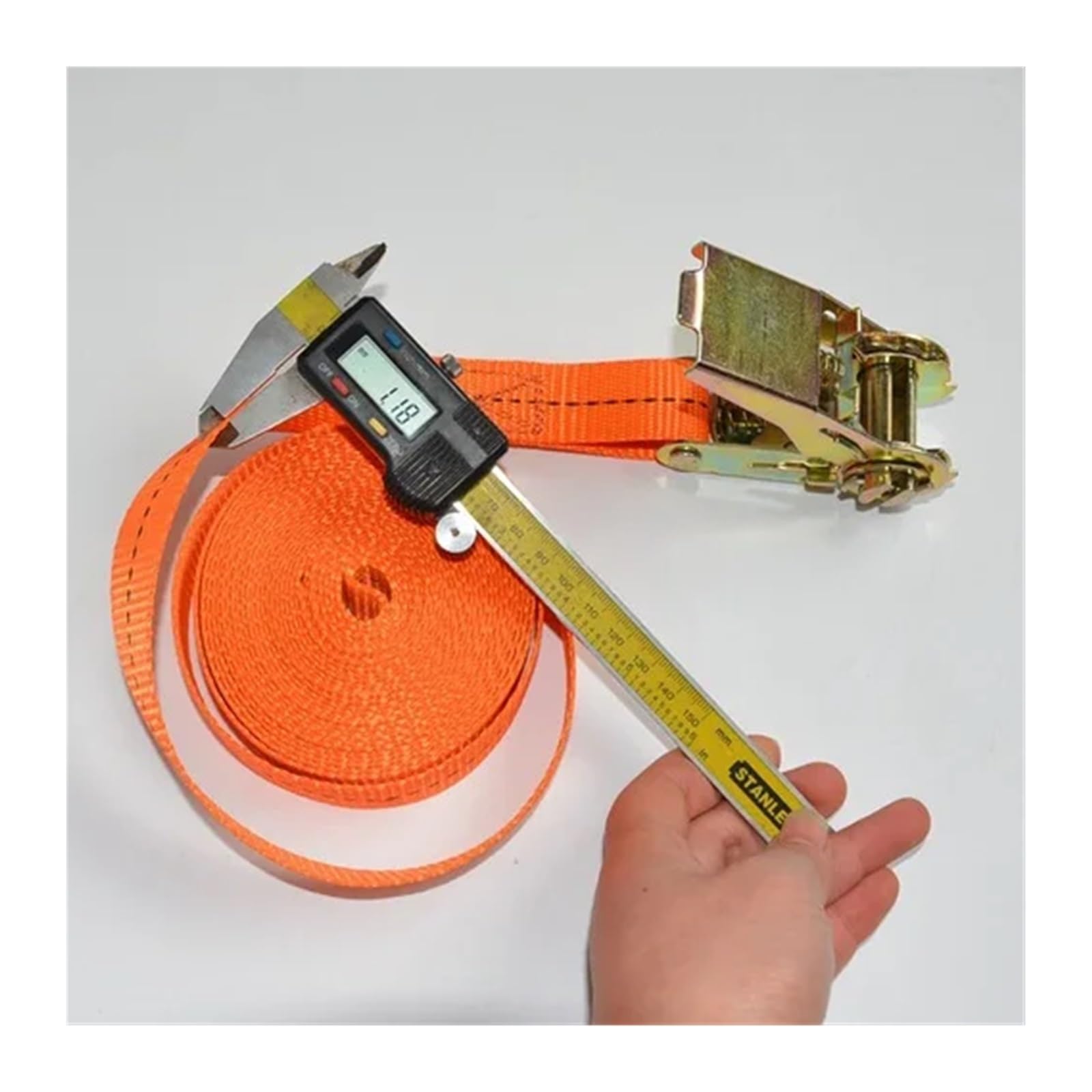 cinghie di fissaggio, Cinghie di fissaggio for carichi funzionali, 3 pezzi(Orange 1m)