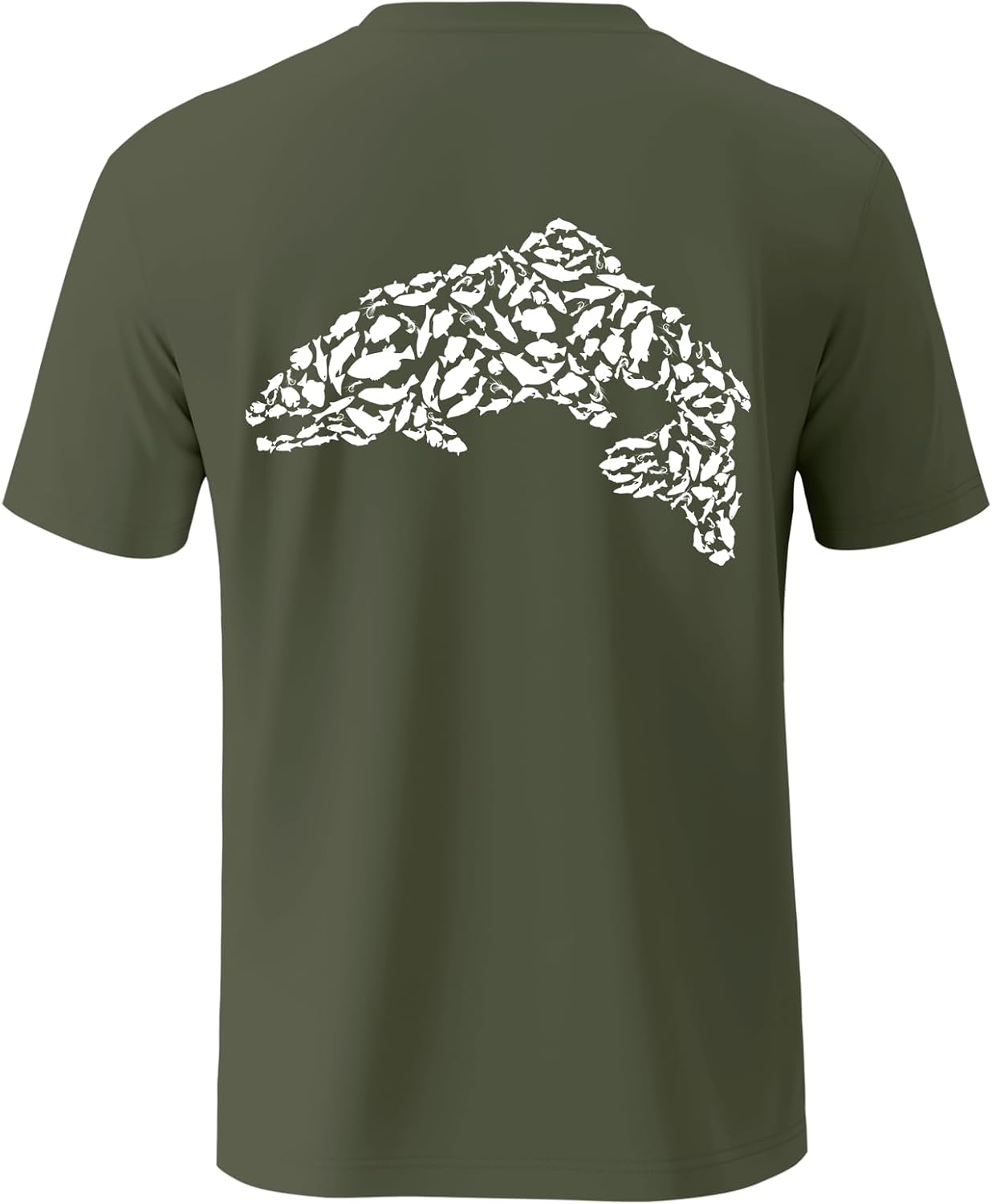 Palmyth Fishing Shirts for Men Short Sleeve Sun Protection T Shirt UPF 50+ Quick Dry Tee