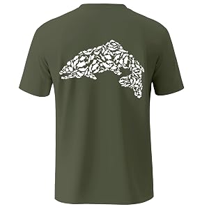 Palmyth Fishing Shirts for Men Short Sleeve Sun Protection T Shirt UPF 50 Quick Dry Tee
