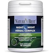 Nature s Best Night Night Herbal Complex - Bedtime Support - with Magnesium & Vitamins B6, B12-90 Capsules 45 Day Supply