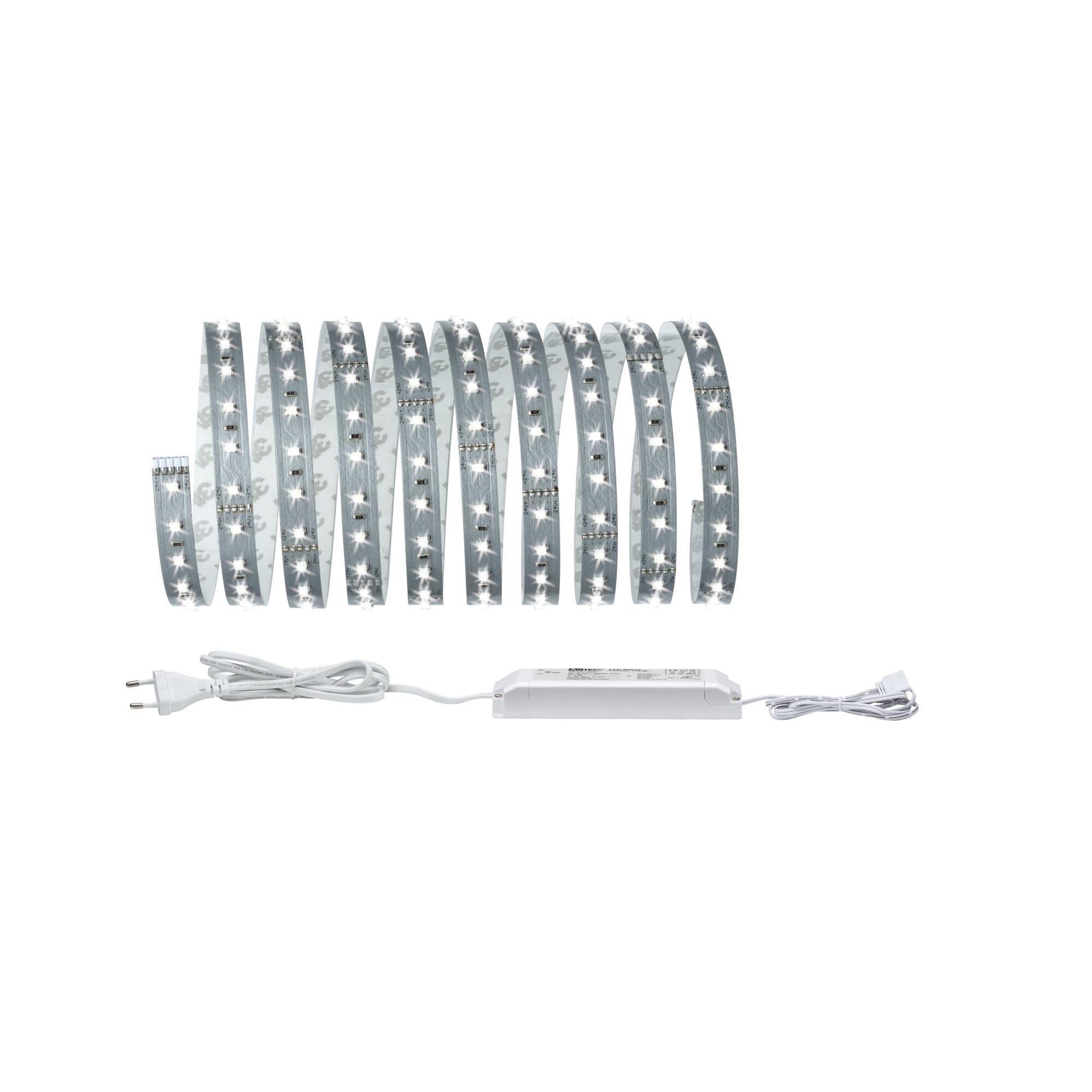 Paulmann 70580 LED Strips MaxLED 500 kit de base incl. 1x17 watts gradable bande lumineuse Argent barre lumineuse Métal bande LED 6500 K