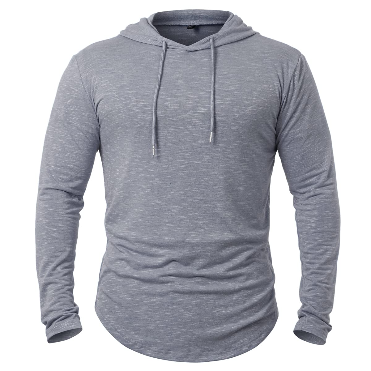 MANSDOUR Men's Athletic Hooded Shirts Long Sleeve Workout Sport Hoodie Casual Running T Shirt Quick Dry Pullover Top