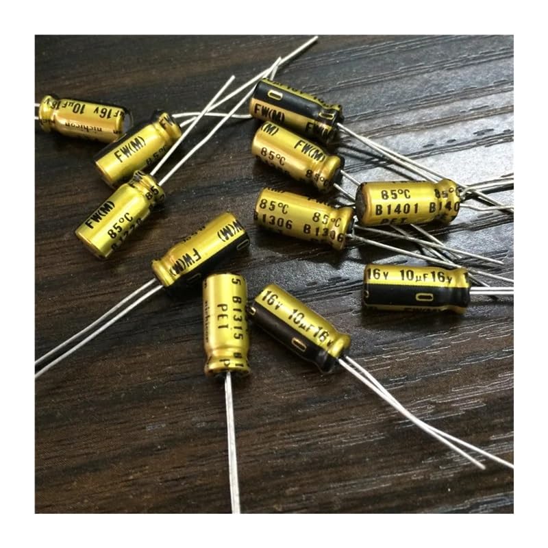 Condensador 10uF 16V FW elimina zumbidos y ruidos en altavoces viejos