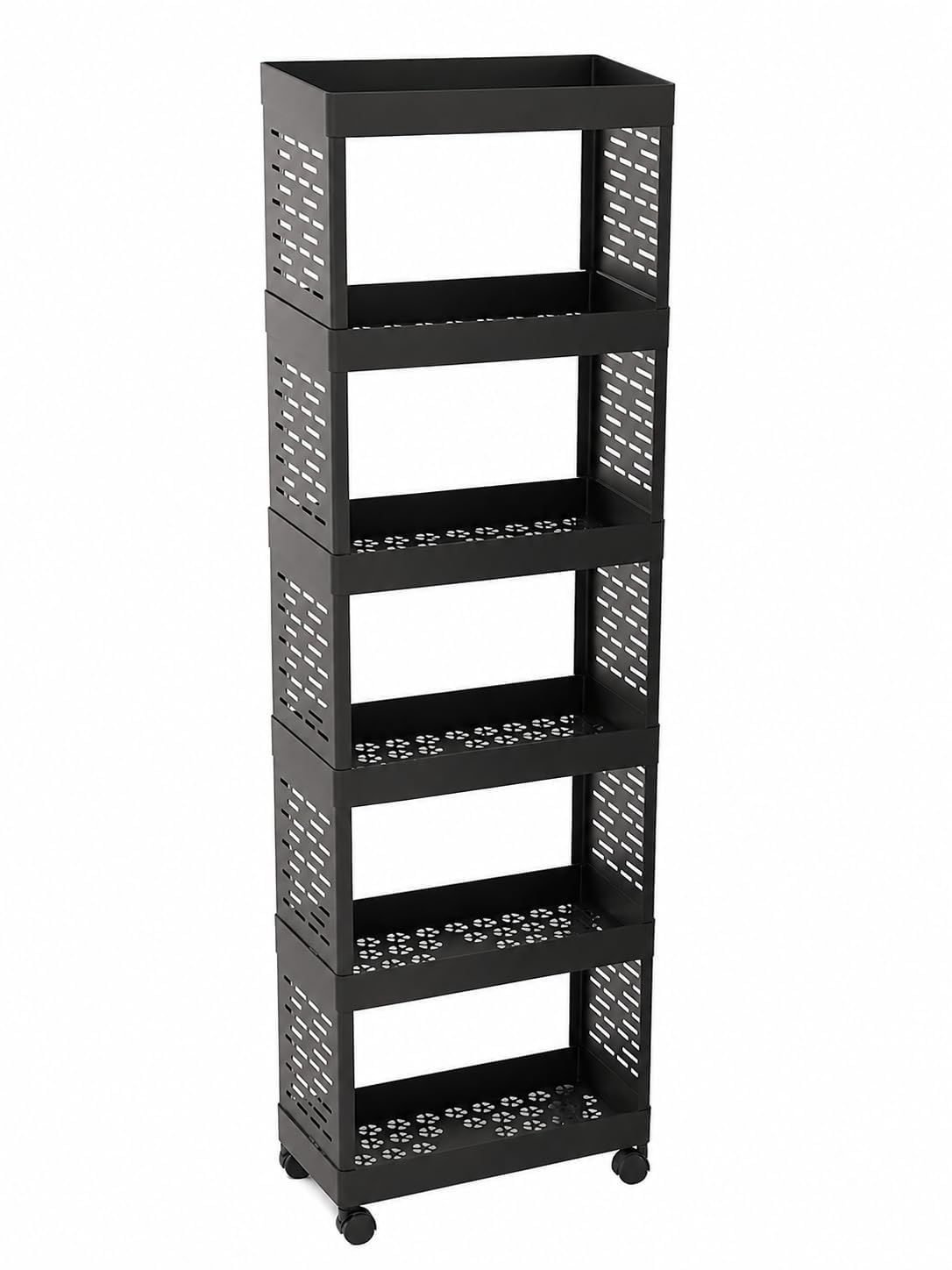 Multipurpose Plastic Kitchen Trolley, Storage Rack Organizer with Wheels, Mobile Utility Cart for Kitchen, Bathroom & Home Storage (6 Layer)-image-48