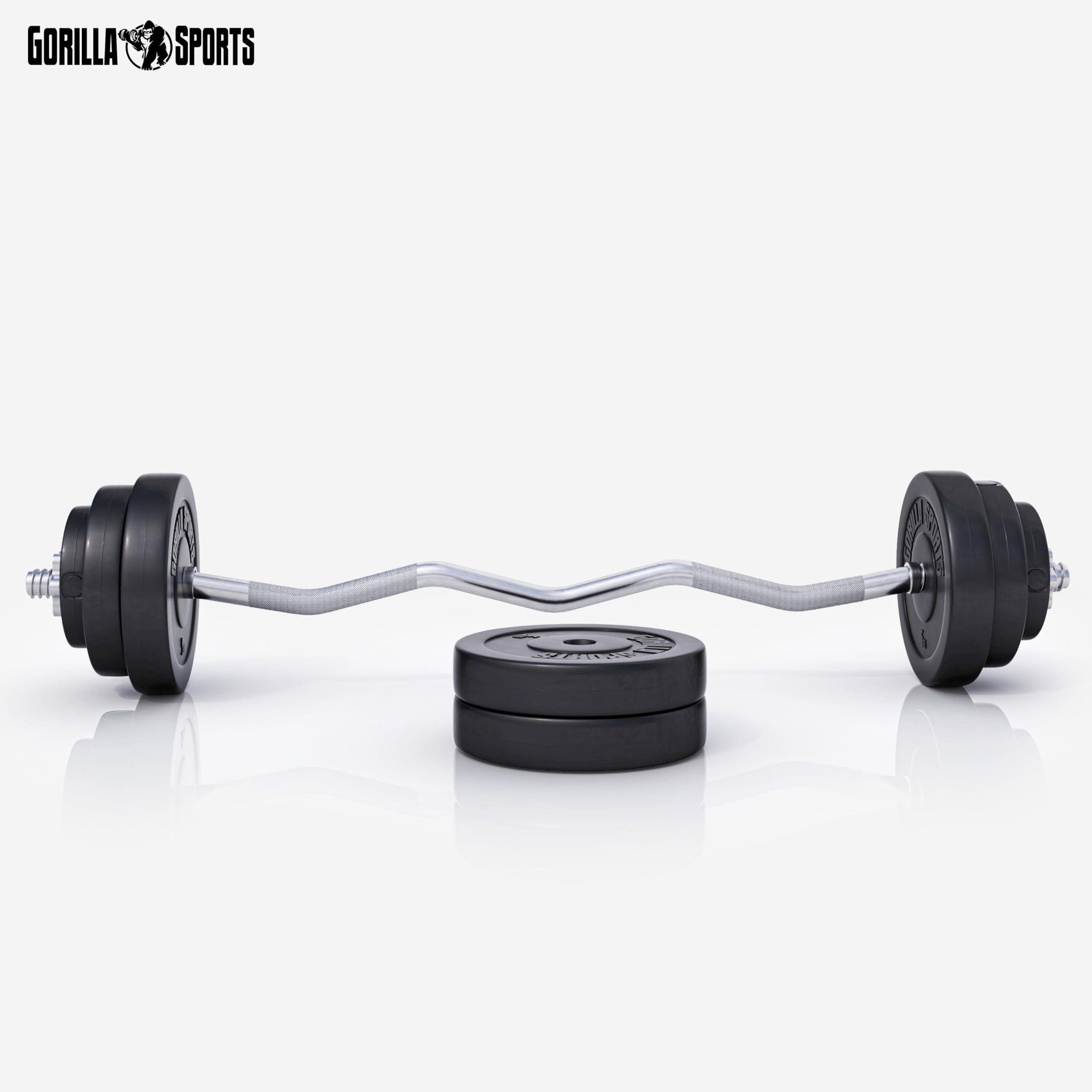 Gorilla Sports Pesas De Musculacion Banco Pesas Kit De