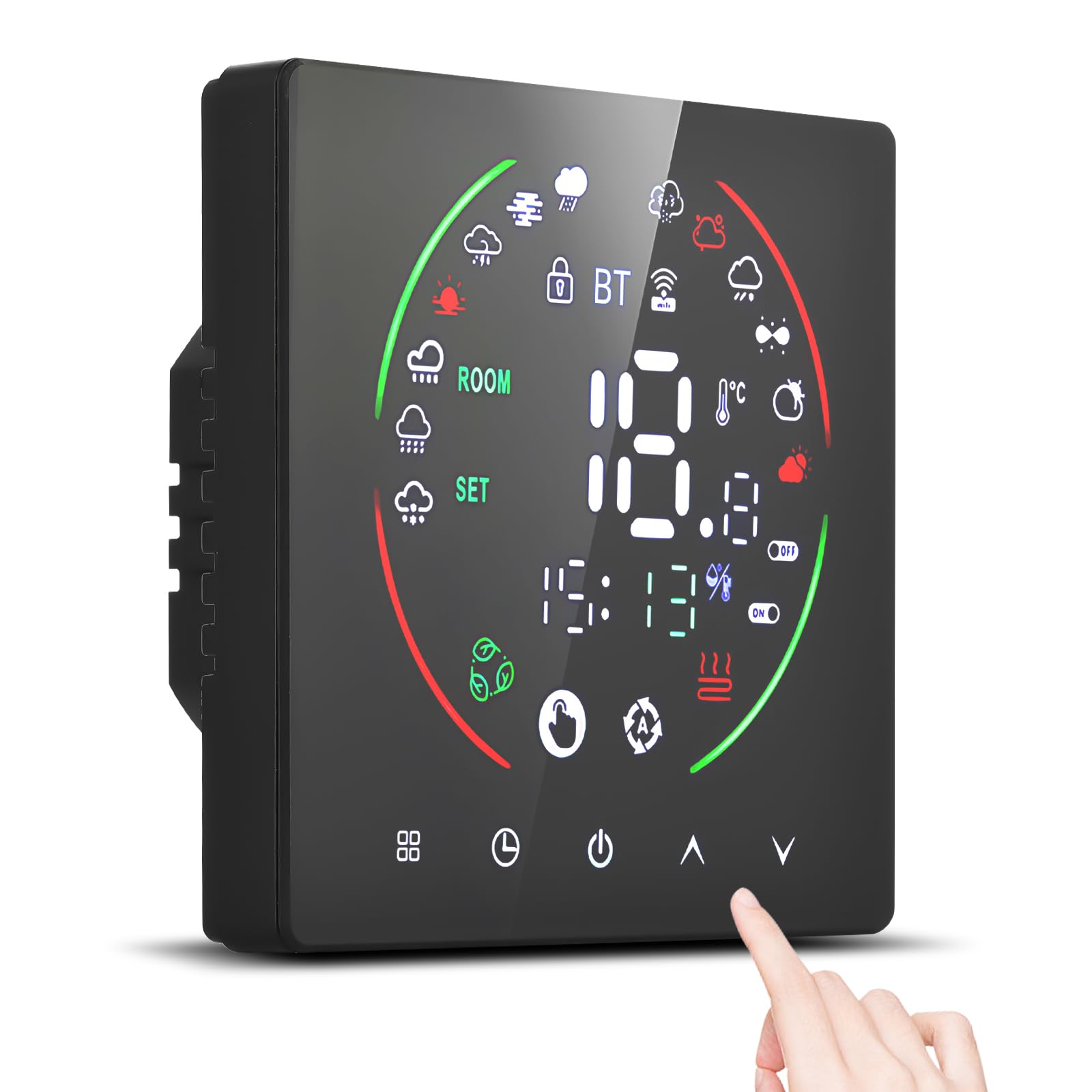 Thermostat connecté HUIOP pour maison connectée et gestion du chauffage d'eau à distance