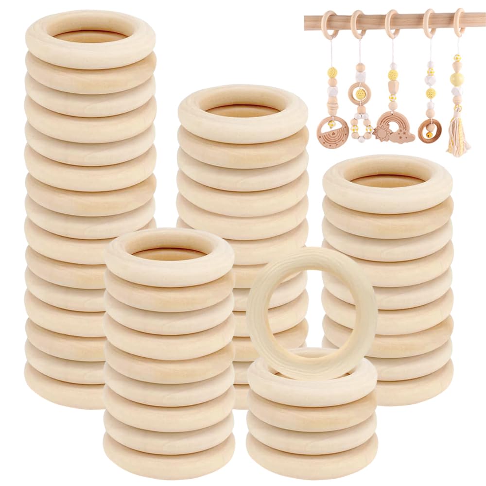 TOAOB 1000 Pezzi Perline Di Legno Naturale 6 Mm Palline Legna Con Foro - Foto 9