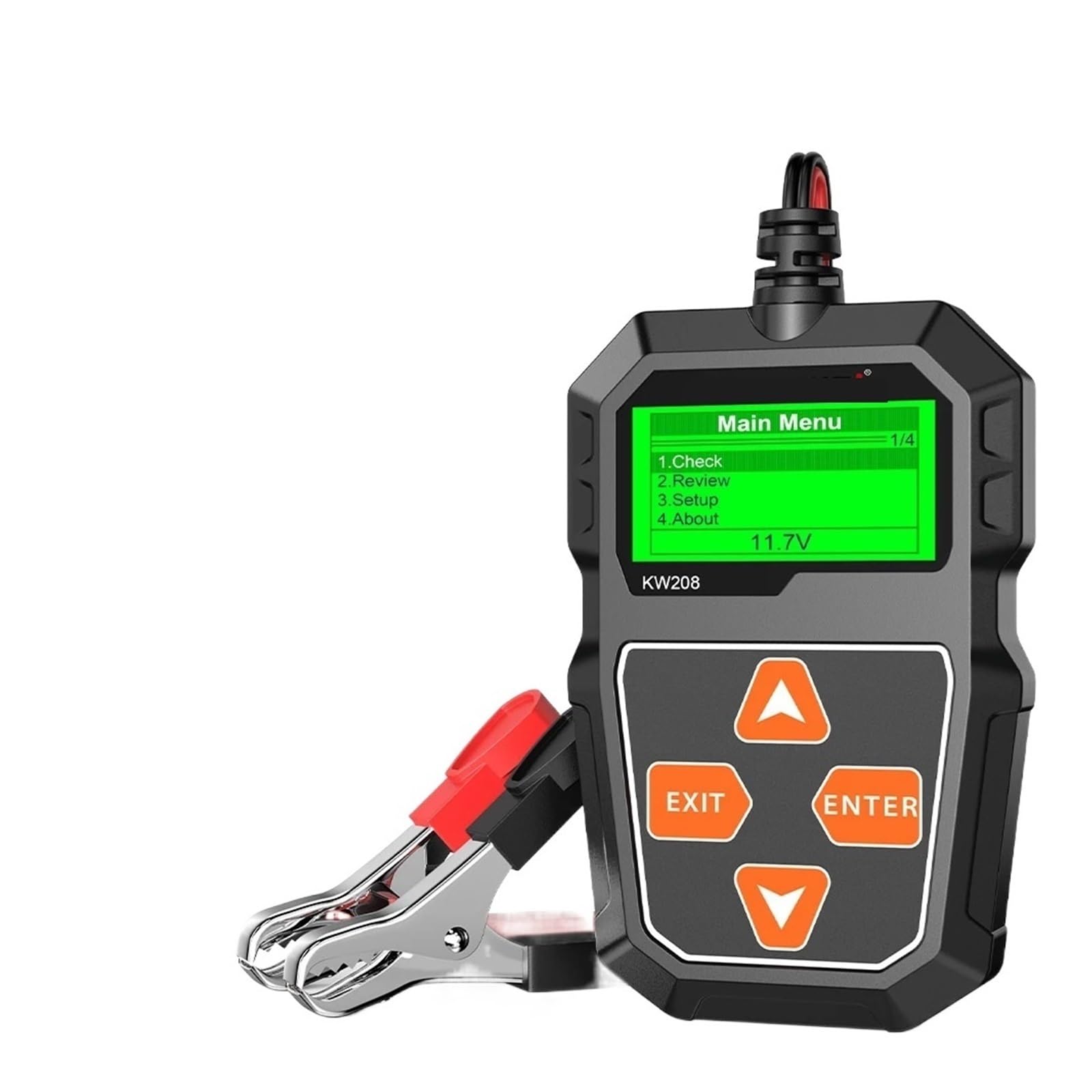 Testeur de batterie, Testeur de batterie voiture KW208 Analyseur moto 100-2000 CCA Test du système démarrage charge puissance