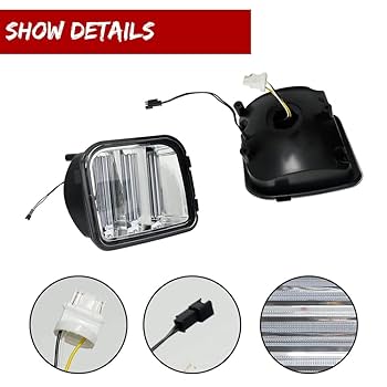 ハマーh3 パークシグナルウィンカー&サイドクリア左右セット【中古美品】 ハマーh3 パークシグナルウィンカー&サイドクリア左右セット