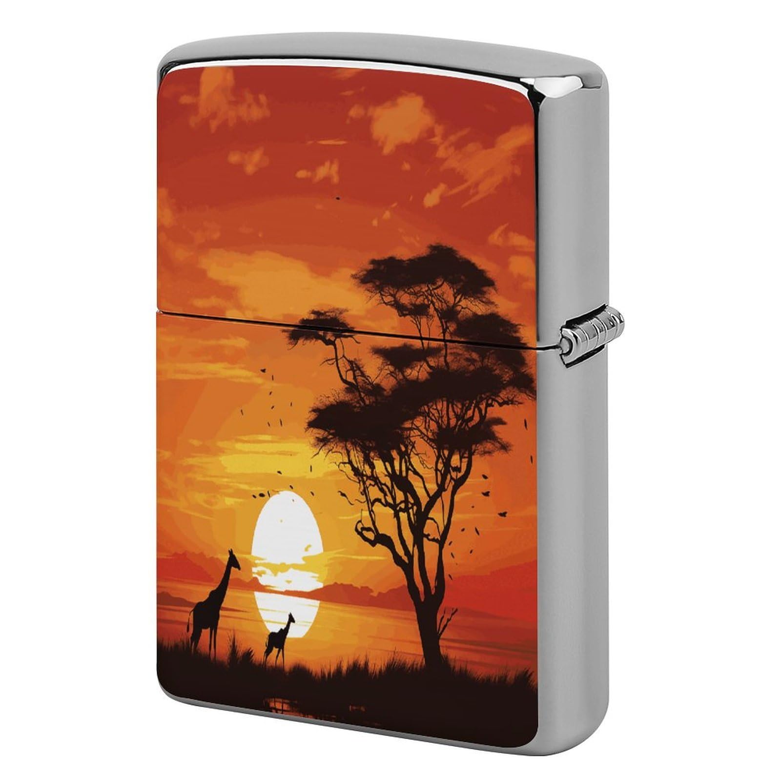 Fekiloot Style Funny African Sunset Lighter Case Cover Lighter Holder