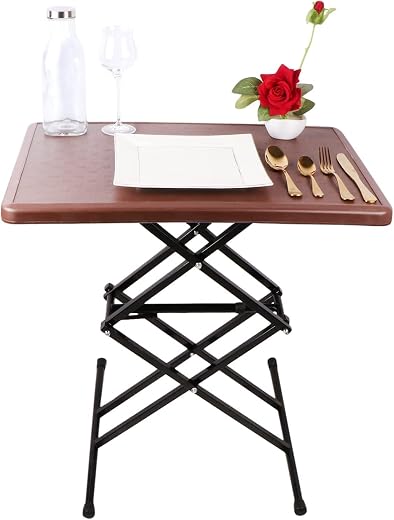 A to Z Hub Height Adjustable Multi-Purpose Plastic Table for Study, Dining &amp; Indoor and Outdoor