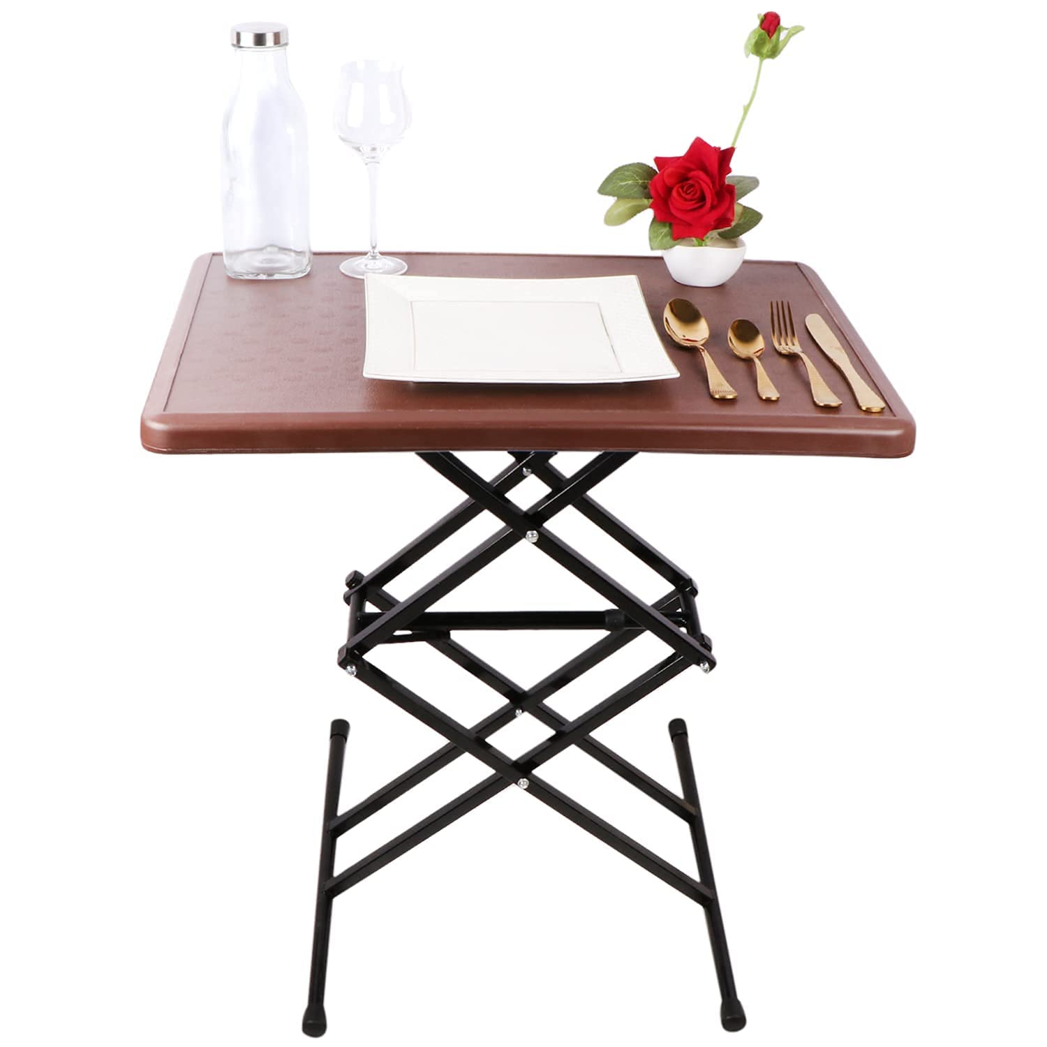 A to Z Hub Height Adjustable Multi-Purpose Plastic Table for Study, Dining & Indoor and Outdoor