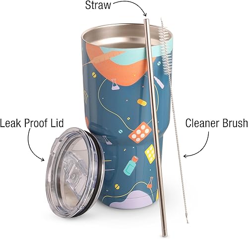 Miniatura 3 de Regalos de enfermera con aislamiento de acero inoxidable de 30 onzas para mujeres, hombres, regalos de enfermera, regalos de agradecimiento a