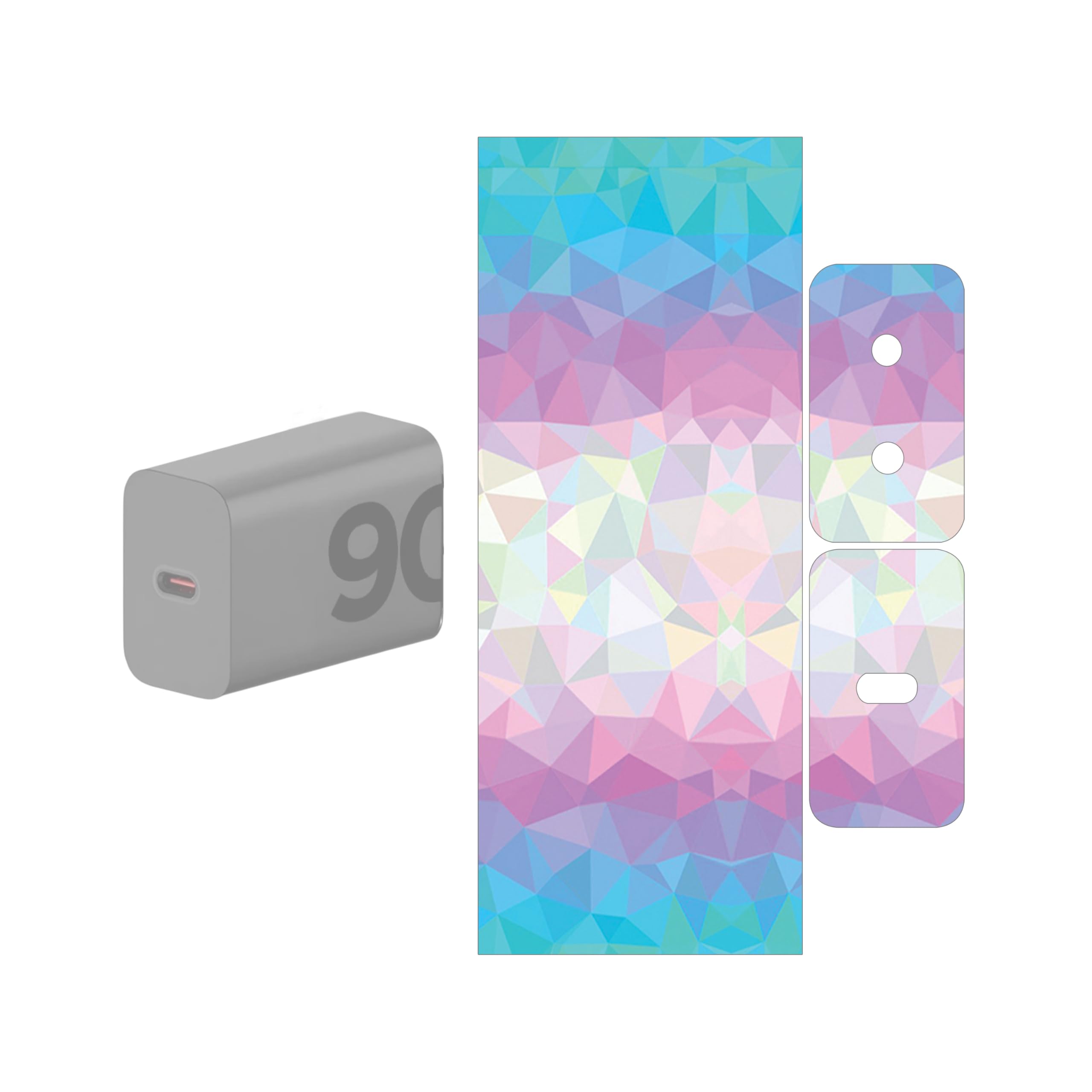 Compatible for Moto 90W Turbo Power Charger - Charger/Adapter Skin Wrap (68)-image-25