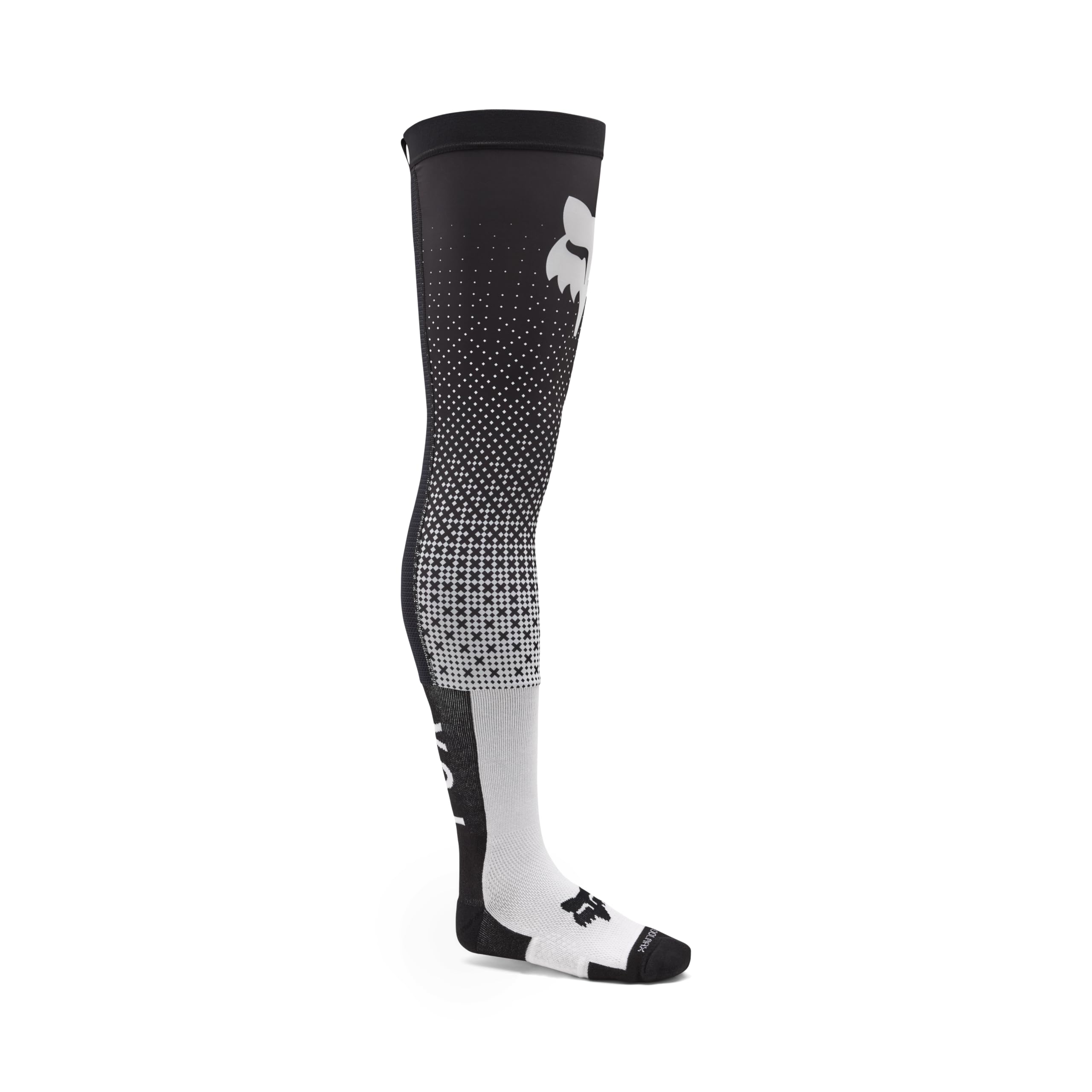 Fox Racing Men's Flexair Motocross Dirt Bike Fracture Knee Brace Sock, White/Black, Large
