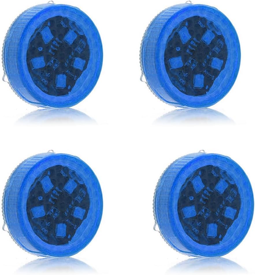 Botepon 4PCS Universal Wireless Car Door LED Warning Light, Safety Light, Strobe Lights for Anti rear-end Collision (Blue)