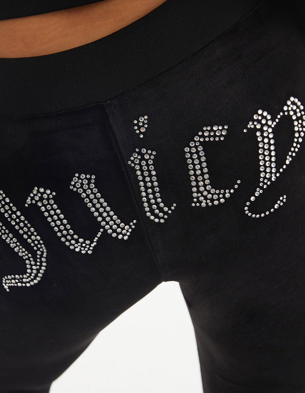 Juicy Couture Women's Rib Waist Velour Pants with Drawcord