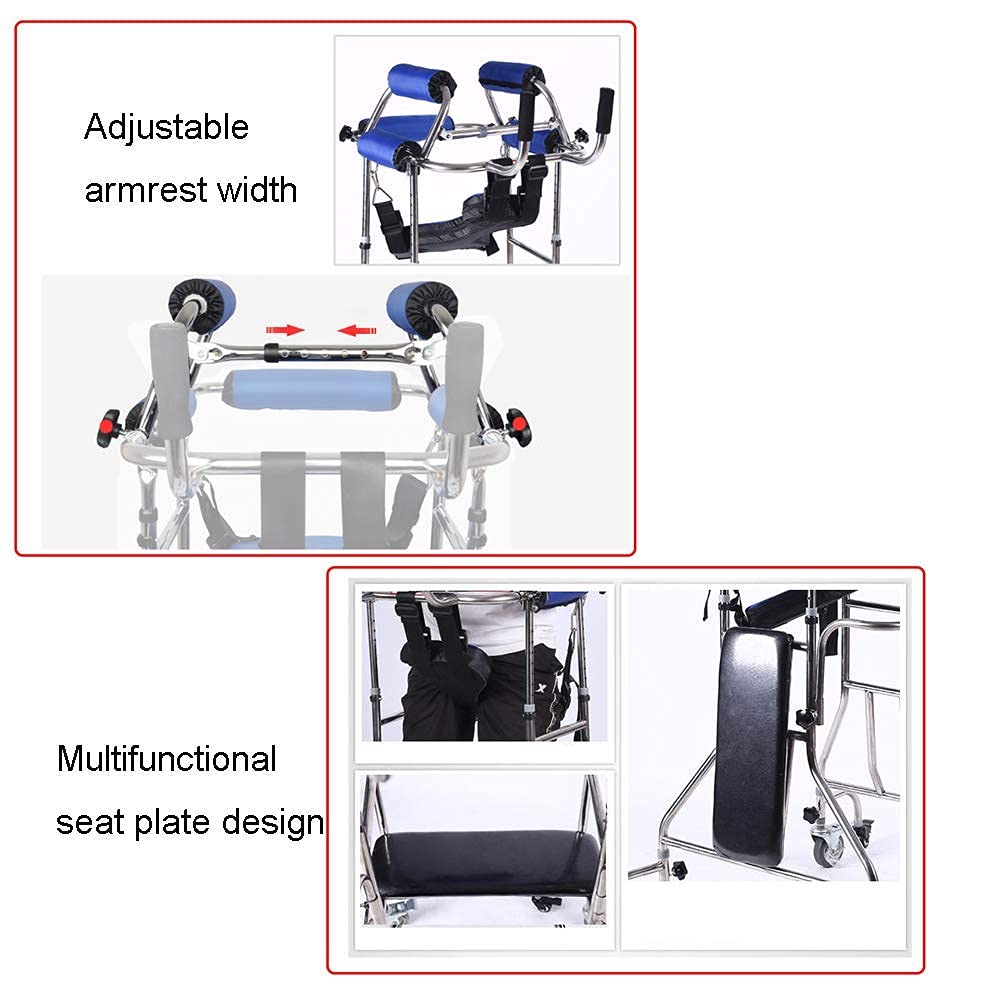 Sprzęt do chodzenia dla dorosłych Standard / 6 kółek Składany sprzęt do chodzenia na stojąco Rehabilitacja pacjentów w podeszłym wieku/pooperacyjnych Pomoc szkoleniowa Podwójny komfort