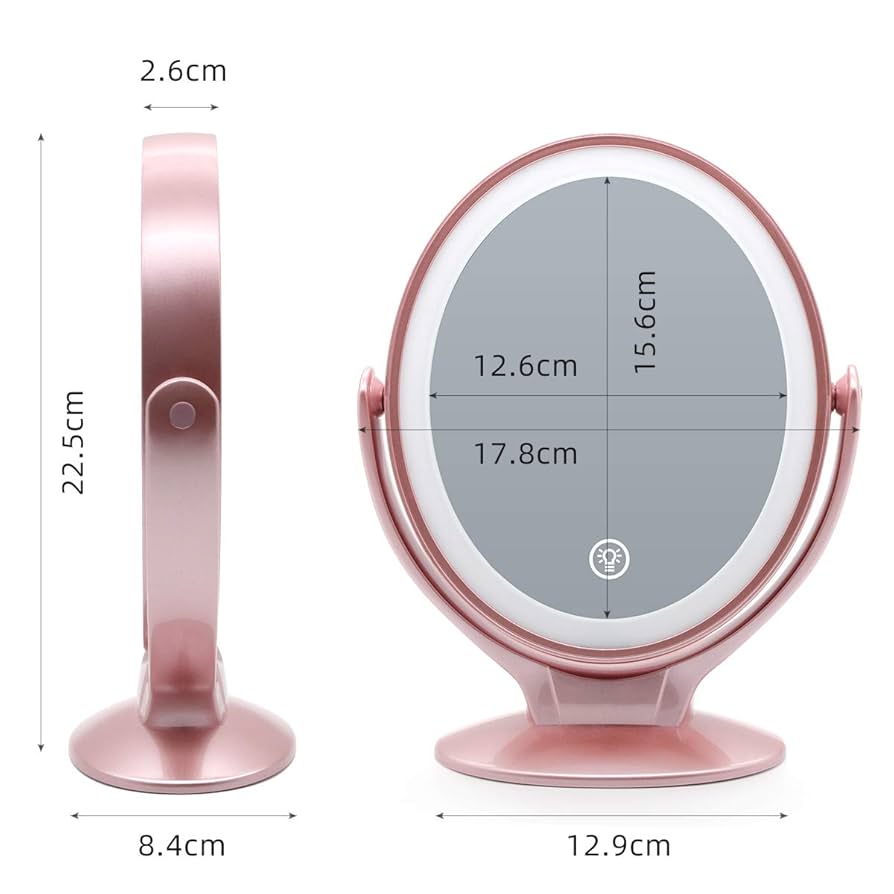 Amazon.co.jp: 化粧鏡 化粧ミラー LEDライト付き鏡 コンパクト1