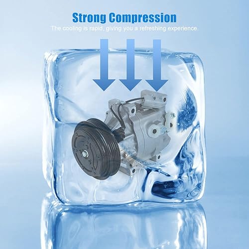 Miniatura 4 de Compresor y embrague de CA CO 11063AC apto para Toyota Echo 1.5L 2000 2001 2002 2003 2004 2005 60-00829NA