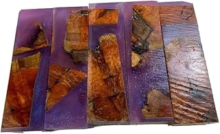 1 Piece Premium Stabilized Red Mallee Hybrid Burl Blanks #507 1.5 X 1 X 5"