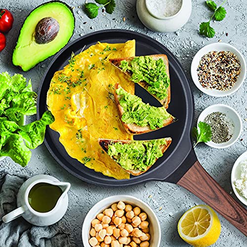 image for Vinchef Nonstick Crepe Pan, 10inch Skillet Pan for Dosa Tawa Omelette 