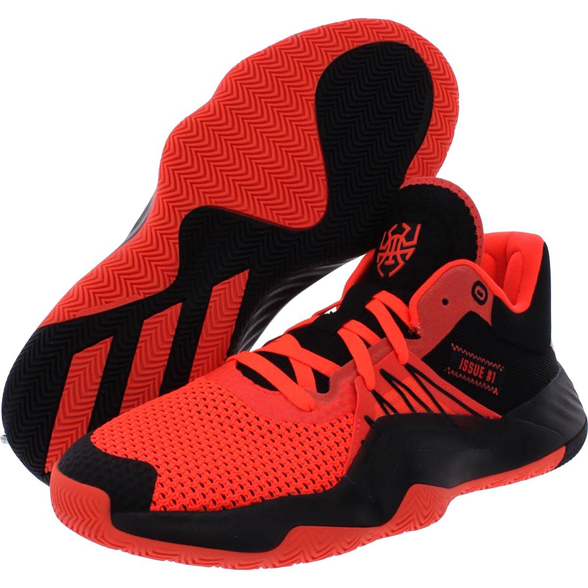 adidas Mens D.O.N. Issue 1 Fitness Basketball Shoes Black 8 Medium (D)