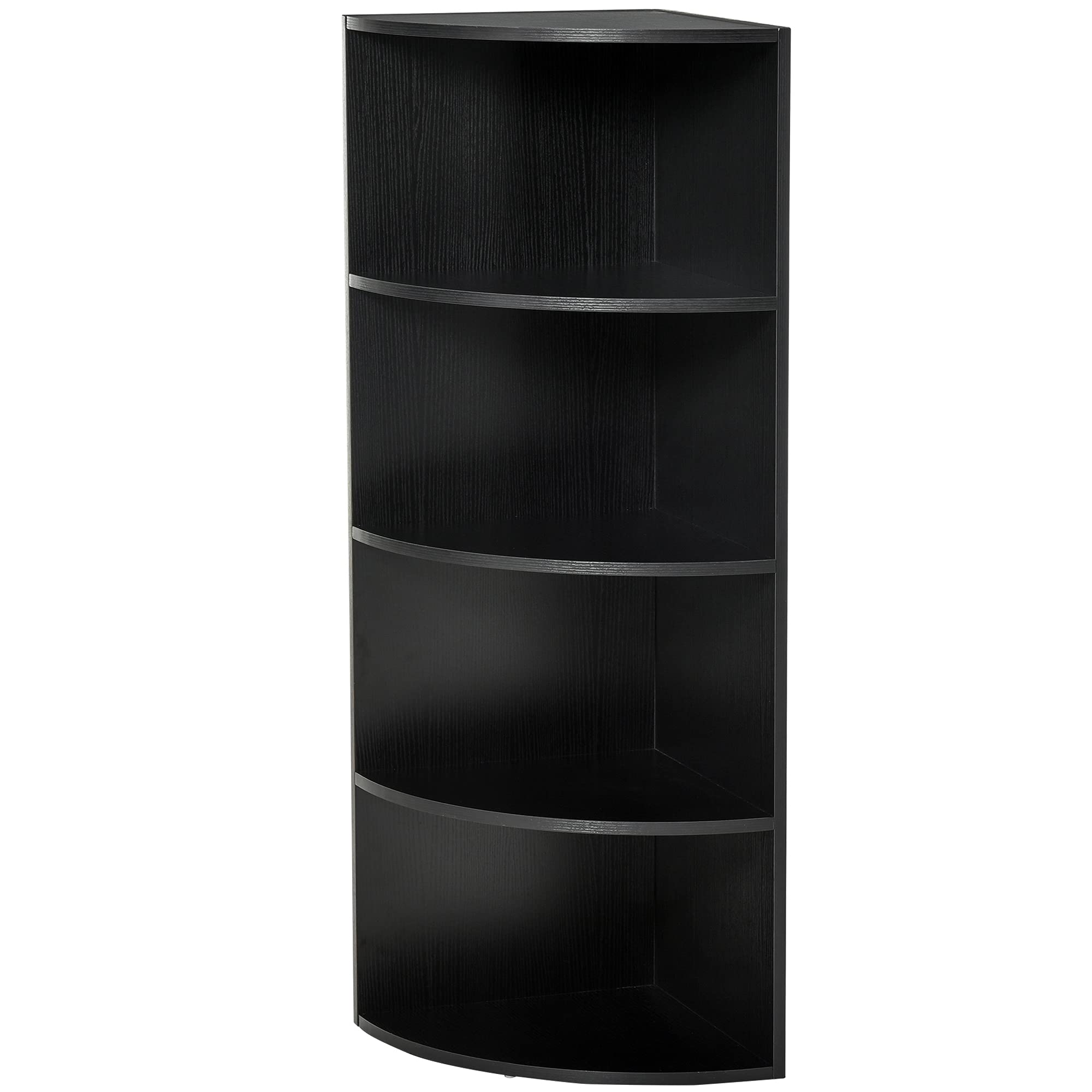 Buy Wood Corner Shelf 4 Tier Unit Freestanding Bookshelf Plants