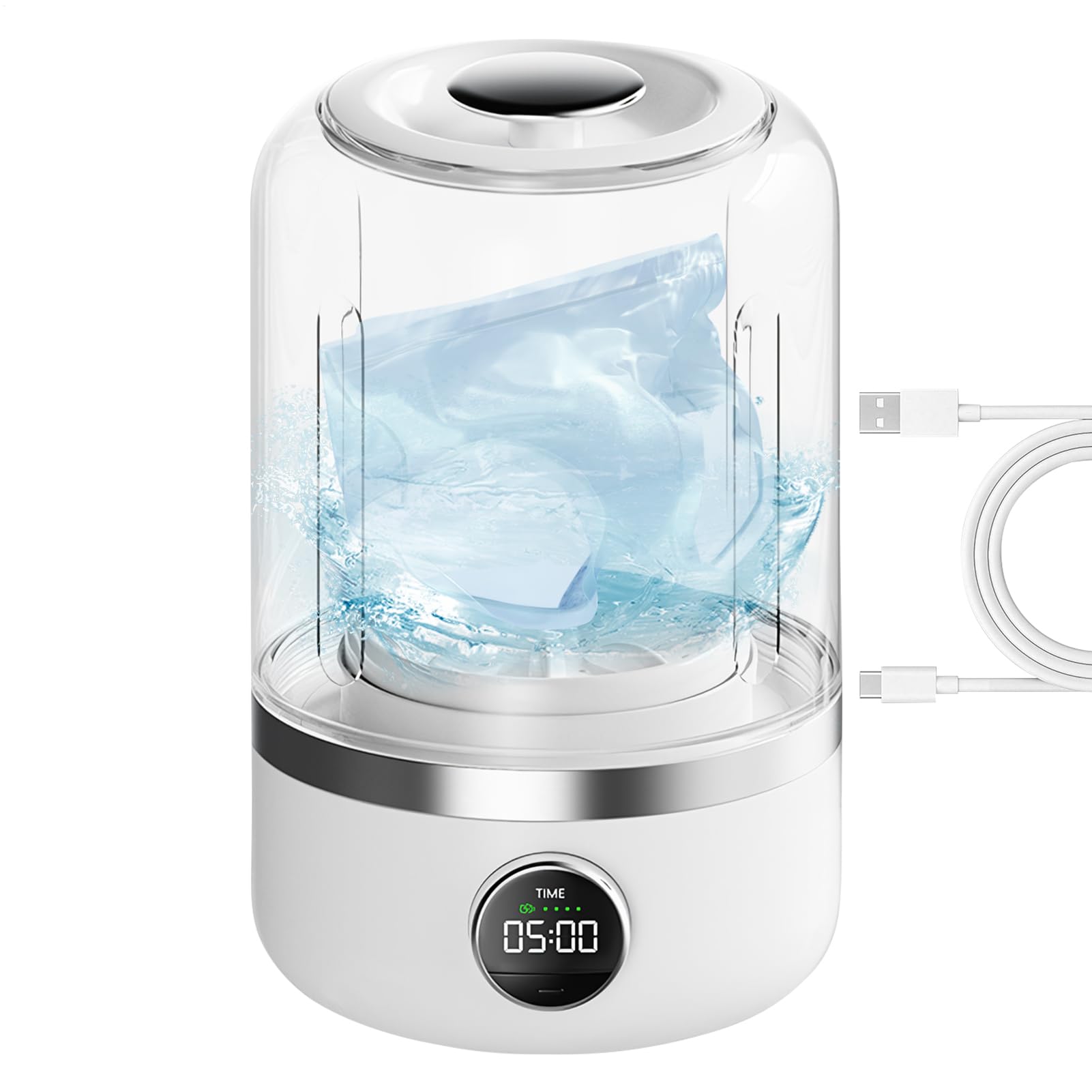 Lavadora Portátil,Máquina de Lavado para Camping | Lavadora Silenciosa Para Residencia Universitaria Y Ropa Interior Pequeña Con Múltiples Modos