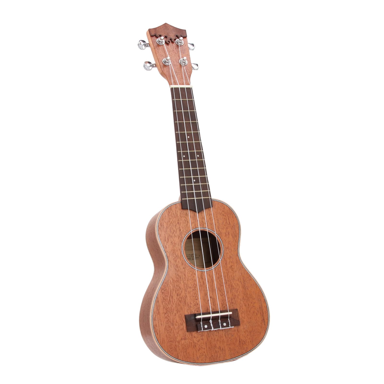 21 Zoll Ukulele aus Holz, Tragbare Akustikgitarre mit 4 Saiten für Anfänger und Profis, Ideal für Reisen Camping und Üben zu Hause, Kompakt und Leicht zu Tragen, Warm Resonanter Klang