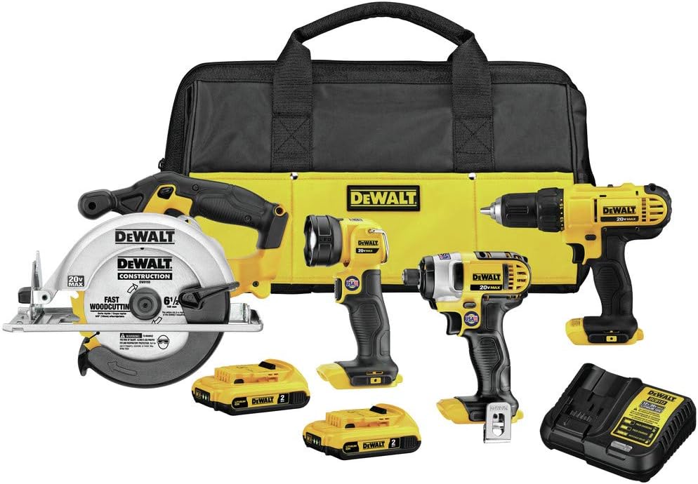 20V MAX Cordless Drill Combo Kit, 4-Tool (DCK466D2)
