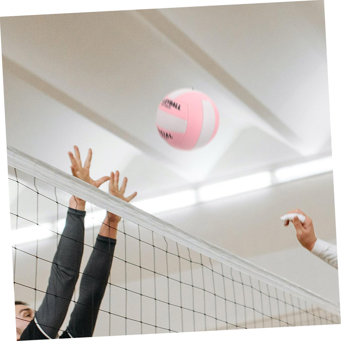 GLEAVI Official Size 5 Soft Indoor Volleyball PU Training Ball for Entrance Exam Sports Equipment, Machine Sewn Leather Volleyball for School and Gym Use