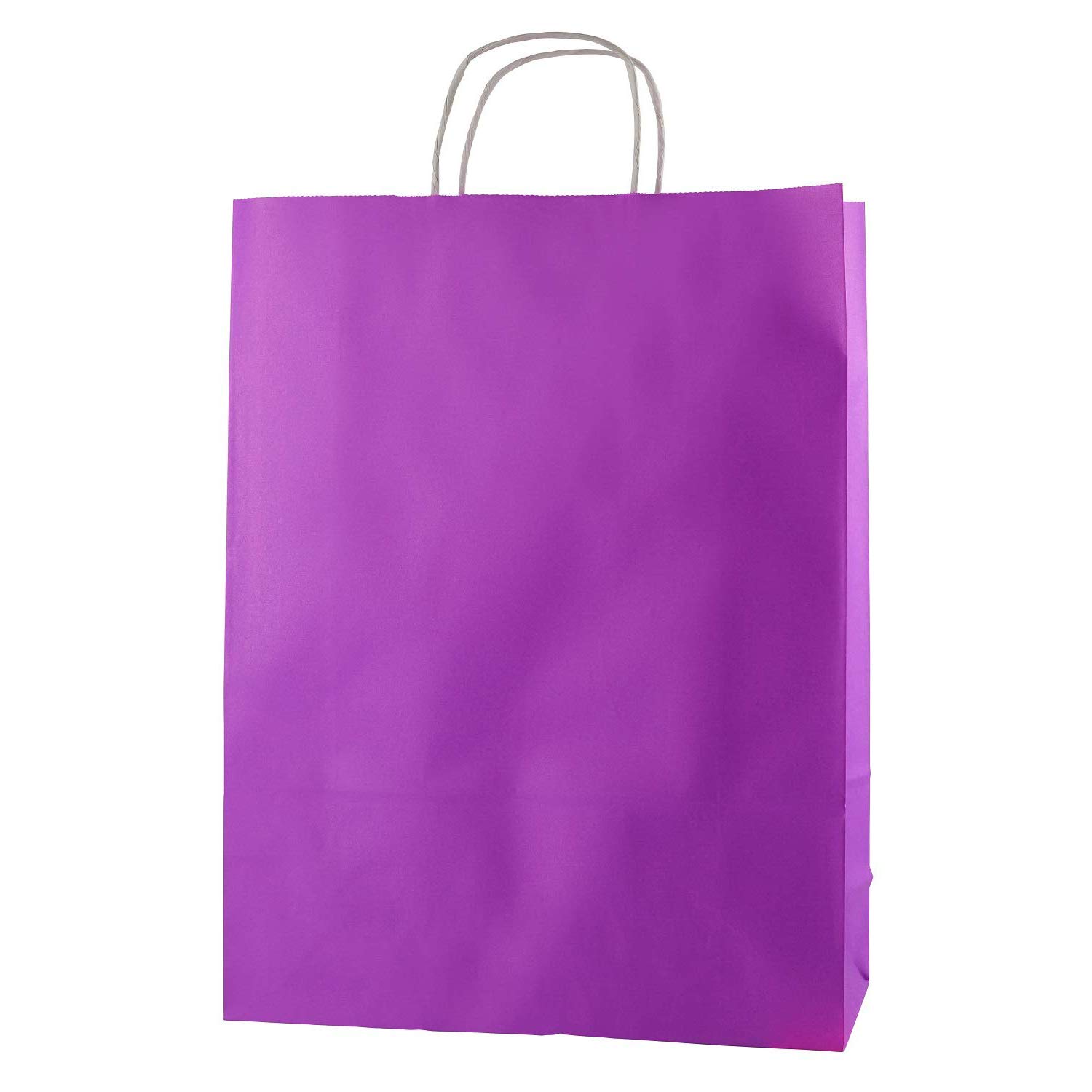 Thepaperbagstore 25 Light Grey & White Stripe Large Paper Bags With Handles, 32x12x41cm - Image 3