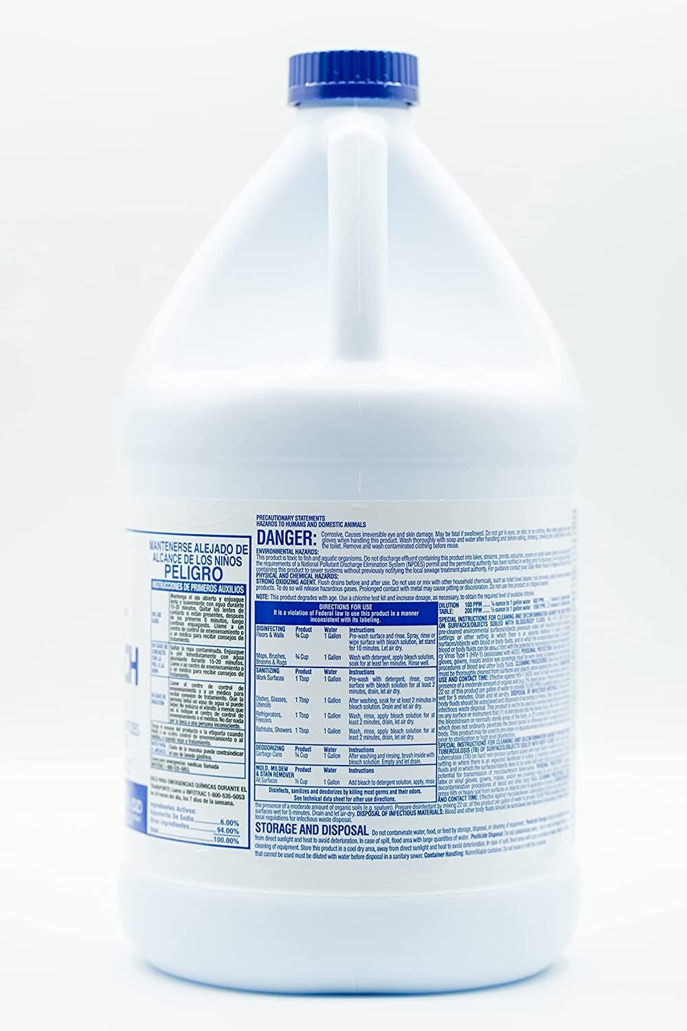 Bleach, 1 gal, Chlorine Fragance, PK6
