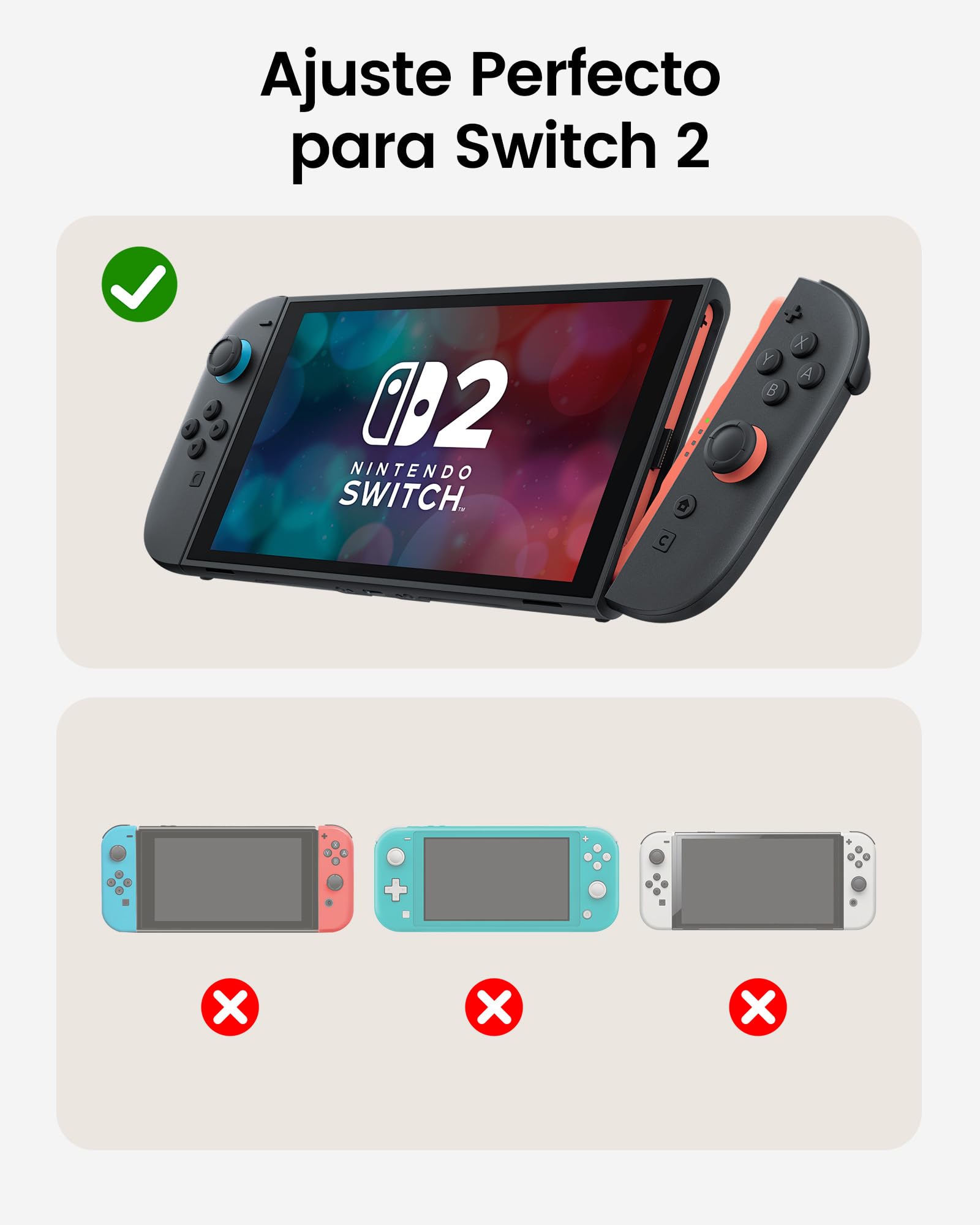 TRANSNOVO Funda para Nintendo Switch 2 (2025), Estuche de Transporte con 12 Cartuchos de Juego, Funda Protectora rígida de Viaje para Consola Nintendo Switch 2, Cargador y Accesorios, Gris