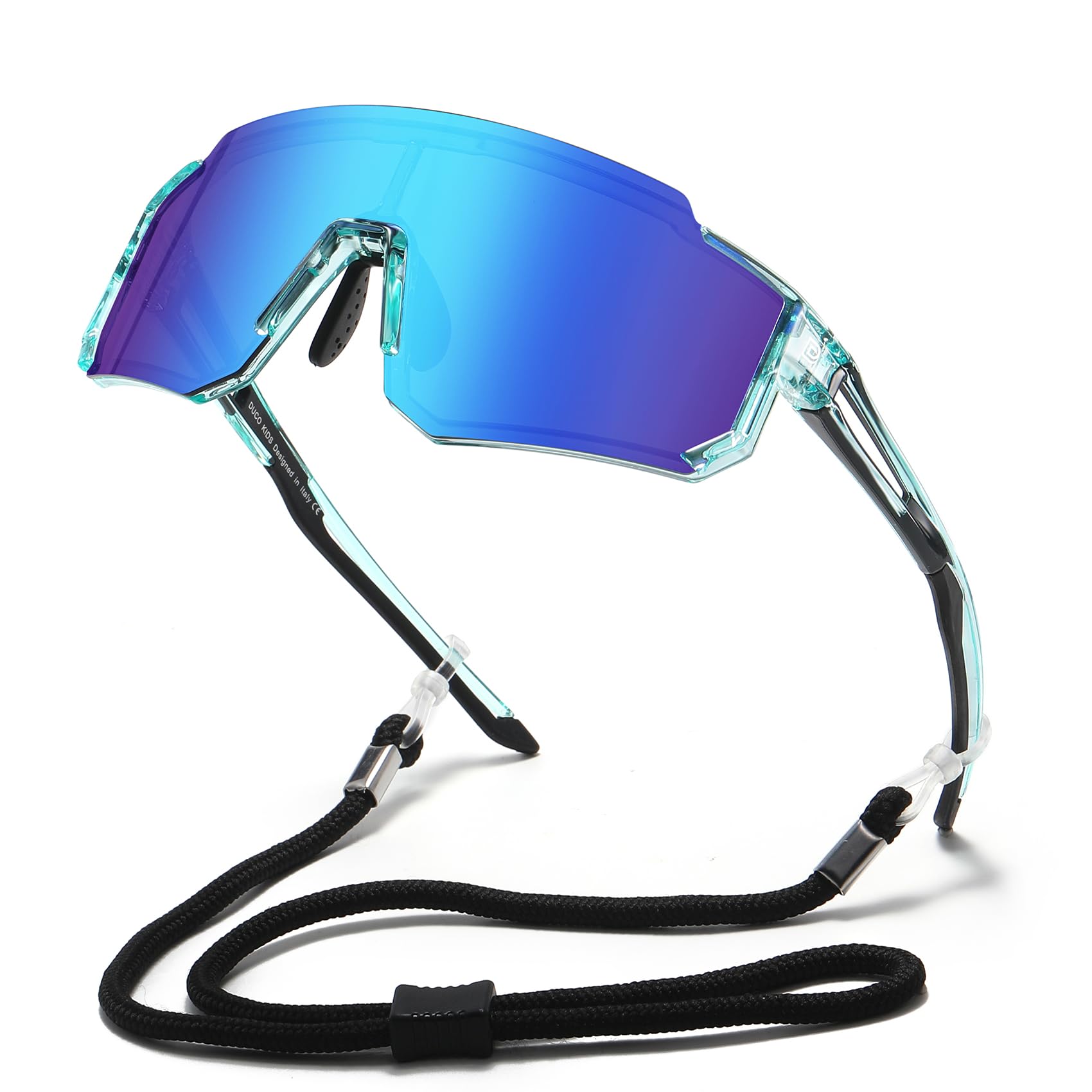 DUCO Polarisierte Jugend sport Radfahren Schatten Leichter Rahmen UV400 Kind Jungen Mädchen Baseball Sonnenbrille 8-16 Jahre DK310