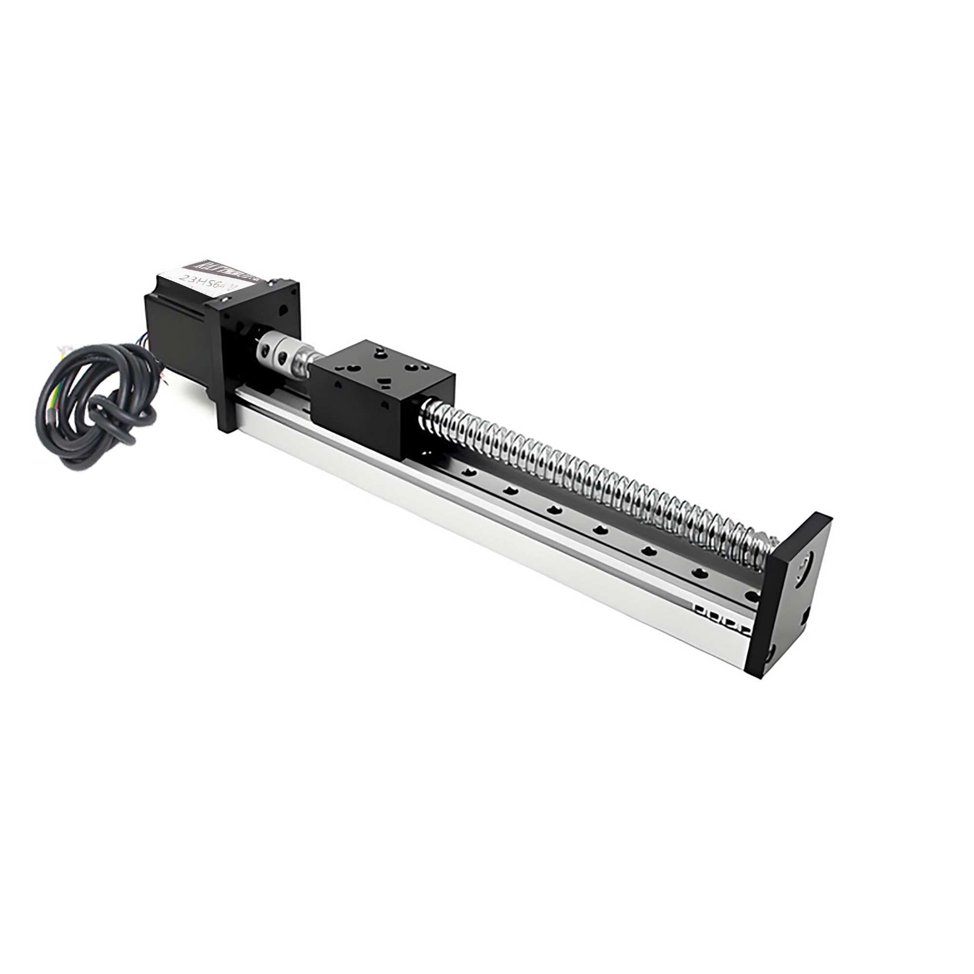 RATTMMOTOR Attuatore lineare CNC, corsa di 400 mm lunghezza di percorso lineare attuatore da banco CNC attuatore da banco lineare SFU1605 con mandrino a sfera e motore passo-passo NEMA23
