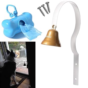 STYDDI Dog Bell, Potty Training Bell Doorbell for Housebreaking and Housetraining (White)