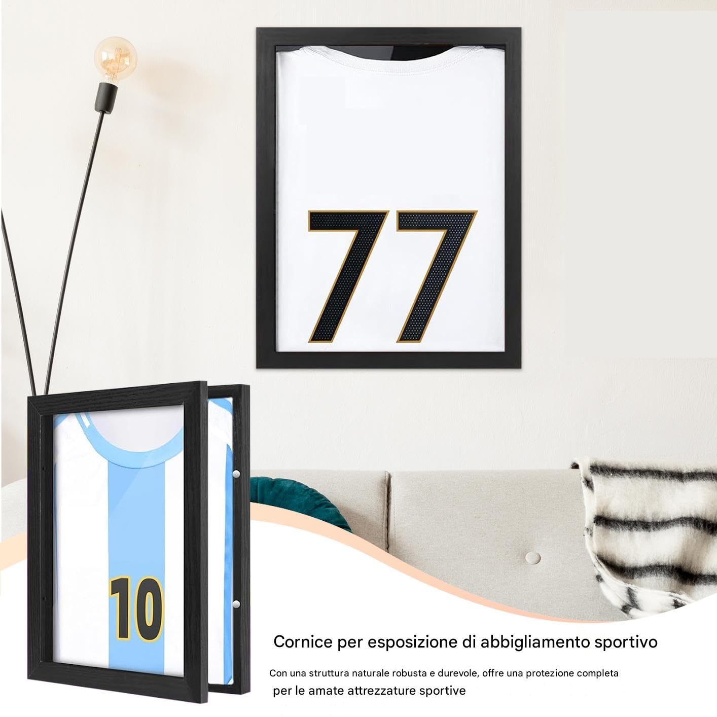 Expositor Para Camiseta Deportiva,Para Camiseta De Fútbol | Caja Protectora UV Para Camisetas De Fútbol Baloncesto Béisbol Hockey Jugadores Hombres Atletas Coleccionistas