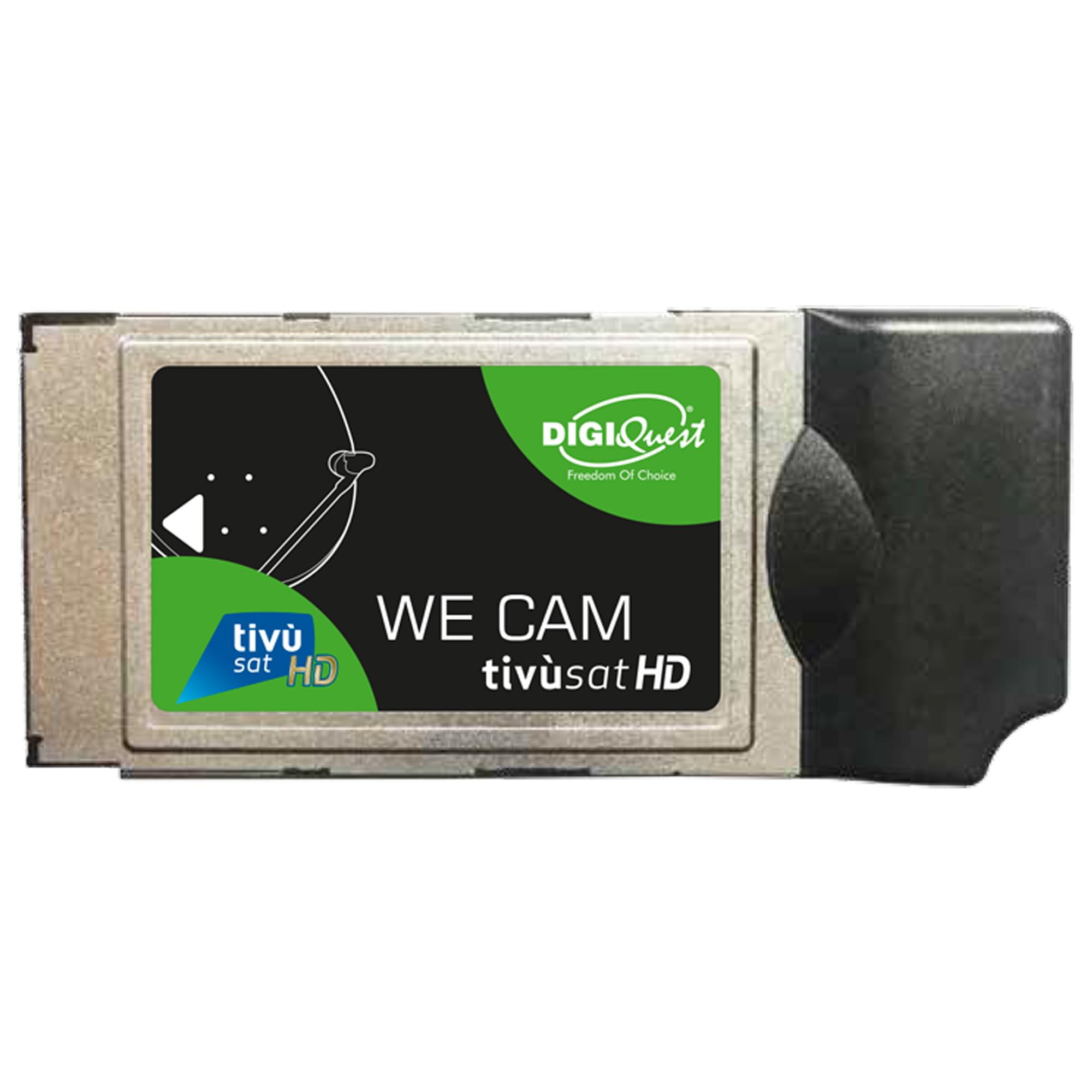 We CAM SmartCam Modulo di DIGIQuest – modulo HD CI+ WiFi con tasto WPS per la ricezione di canali HD/4K italiani via satellite Eutelsat HotBird 13,0° est (senza scheda TiVuSat)