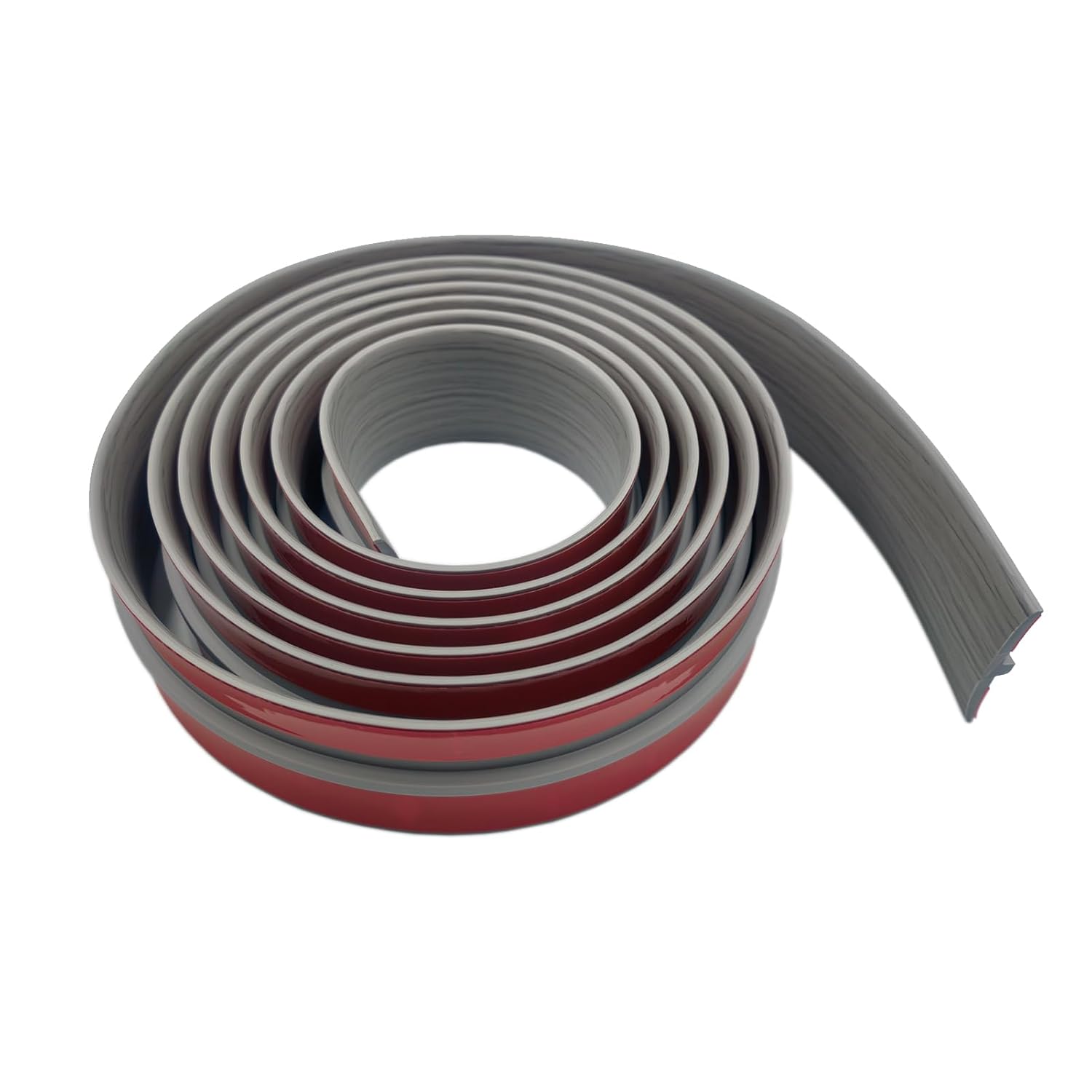 Flexible PVC T-Molding Transition Strips for Hard Wood Floor,Laminate,Tile,LVP. Self-Adhesive Vinyl Flooring Edging Trim 20ft,Wood Grain C