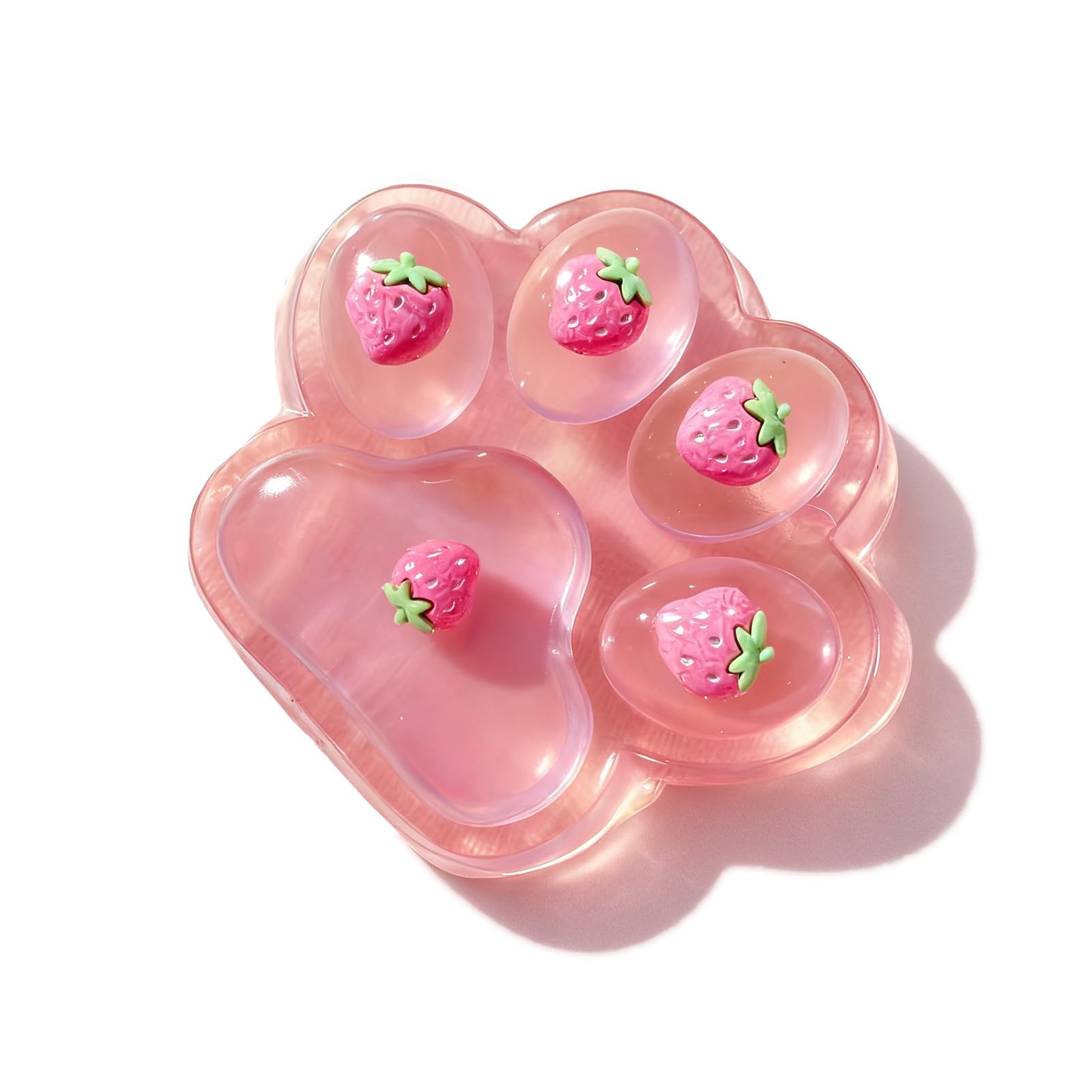 Taba Squishy Cat Paw, Soft Squishy Toy for Stress, Cute Strawberry Design Decorative Piece, Home and Office Desk Accessory, Fun Collectible Item（230g Large Size）-image-29