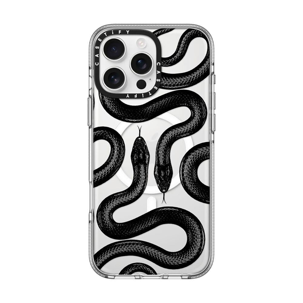Coque transparente pour iPhone 16 Pro Max haut de gamme design Serpent Royal CASETiFY - 6