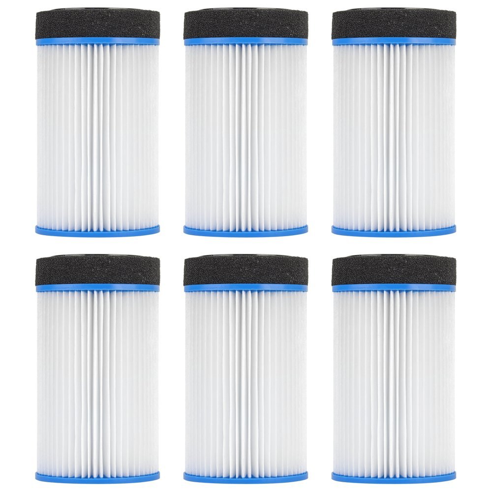 Clear Choice Pool Spa Filter 4.50 Dia x 7.80 in Cartridge Replacement for Spa-in-a-Box M-SPA Spa2Go Baleen AK-LGFPKWS, [6-Pack]
