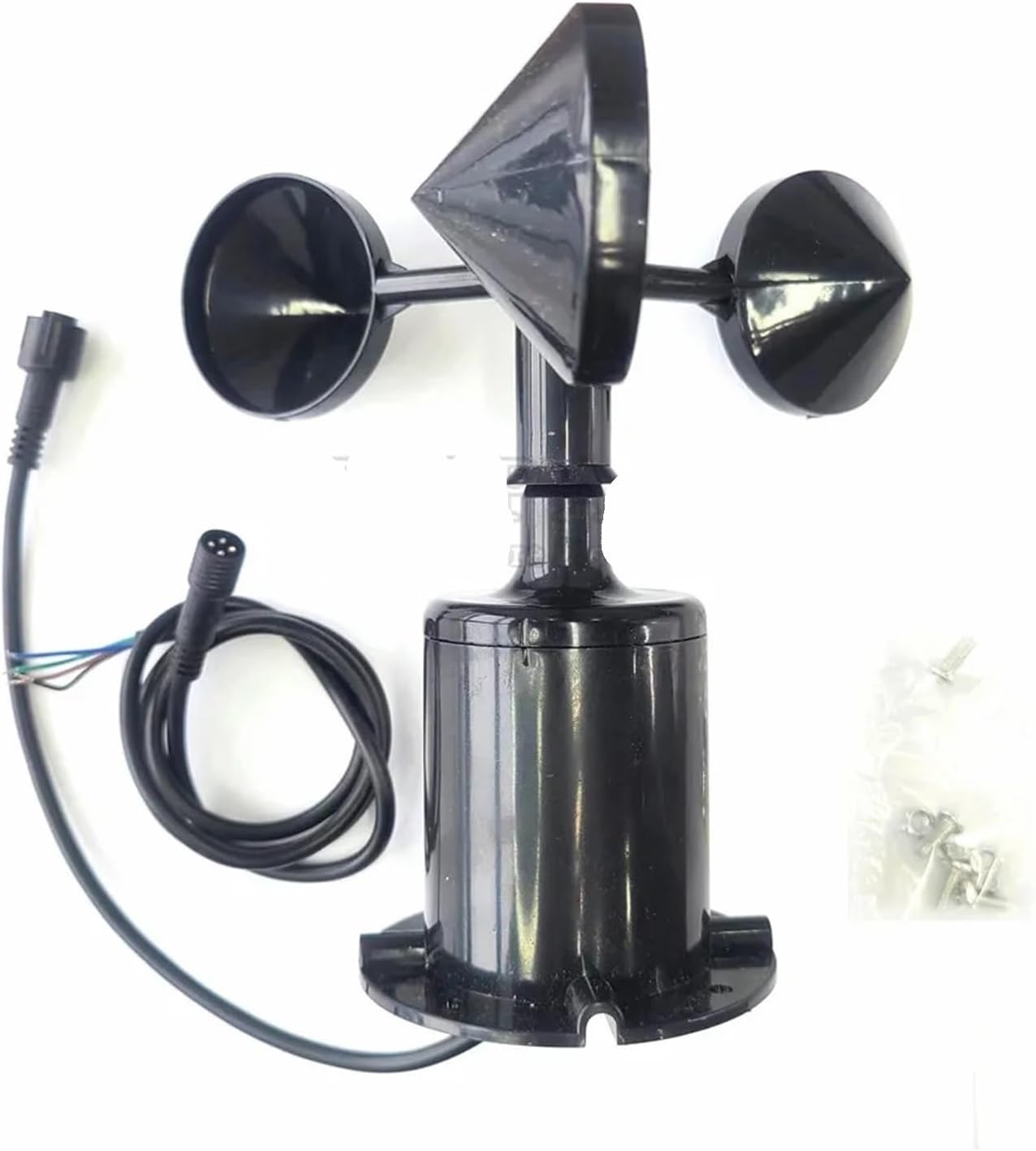 30m/s Polycarbon Wind Speed Direction Sensor Weather Station Outdoor 3 Cup Anemometer Sensor Output RS485 4-20MA 0-5V 0-10V(RS485 Kit)